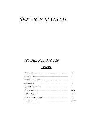 Service manual Reloop RMX-20 ― Manual-Shop.ru
