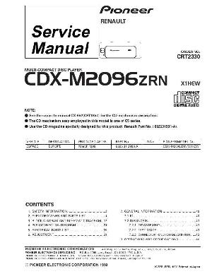 Сервисная инструкция Pioneer CDX-M2096 ― Manual-Shop.ru