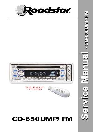 Сервисная инструкция Roadstar CD-650UMP/FM ― Manual-Shop.ru