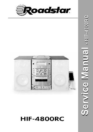 Сервисная инструкция Roadstar HIF-4800RC ― Manual-Shop.ru