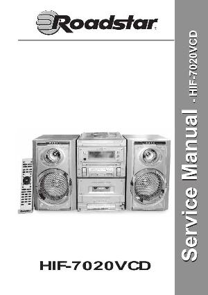 Сервисная инструкция Roadstar HIF-7020VCD ― Manual-Shop.ru