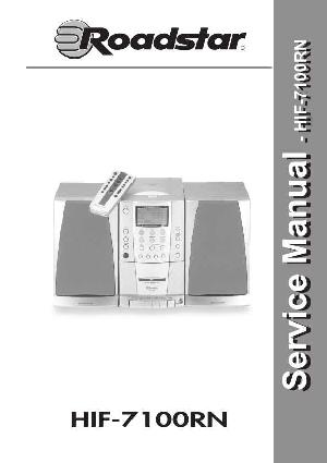 Сервисная инструкция Roadstar HIF-7100RN  ― Manual-Shop.ru