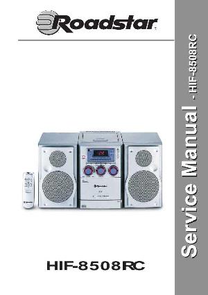Сервисная инструкция Roadstar HIF-8508RT ― Manual-Shop.ru
