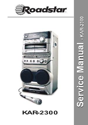 Сервисная инструкция Roadstar KAR-2300 ― Manual-Shop.ru