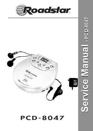 Сервисная инструкция Roadstar PCD-8047 ― Manual-Shop.ru