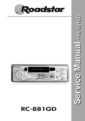 Сервисная инструкция Roadstar RC-881GD ― Manual-Shop.ru