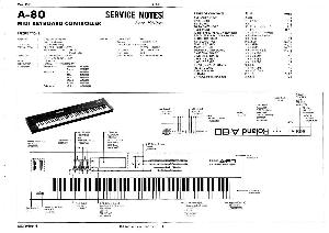 Сервисная инструкция Roland A-80 ― Manual-Shop.ru