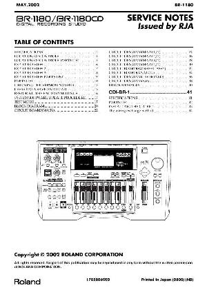 Сервисная инструкция Roland BR-1180, BR-1180CD ― Manual-Shop.ru