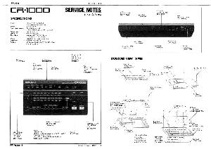 Сервисная инструкция Roland CR-1000 ― Manual-Shop.ru