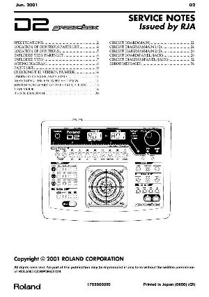 Service manual Roland D2 ― Manual-Shop.ru