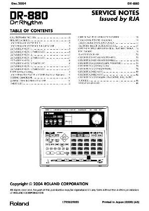 Service manual Roland DR-880 ― Manual-Shop.ru