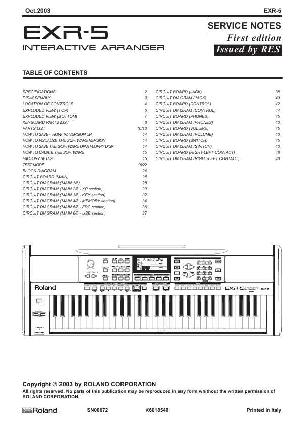 Service manual Roland EXR-5 ― Manual-Shop.ru