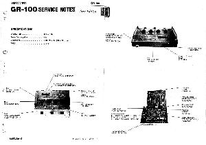 Сервисная инструкция Roland GR-100 ― Manual-Shop.ru