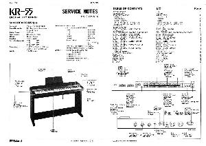 Сервисная инструкция Roland KR-55 ― Manual-Shop.ru