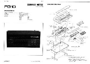 Сервисная инструкция Roland PG-10 ― Manual-Shop.ru