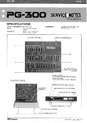 Сервисная инструкция Roland PG-300 ― Manual-Shop.ru