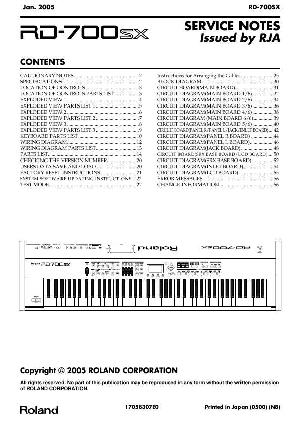 Сервисная инструкция Roland RD-700SX ― Manual-Shop.ru