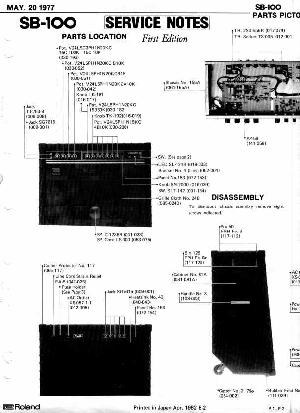 Сервисная инструкция Roland SB-100 ― Manual-Shop.ru