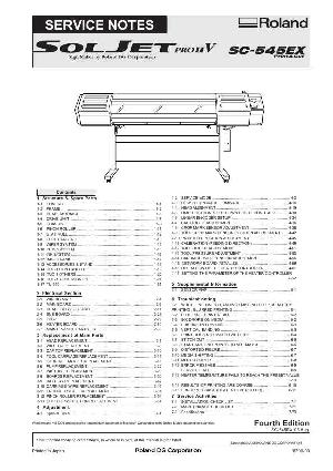 Сервисная инструкция Roland SC-545EX ― Manual-Shop.ru