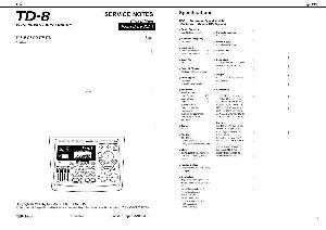 Сервисная инструкция Roland TD-8 ― Manual-Shop.ru