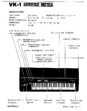 Сервисная инструкция Roland VK-1 ― Manual-Shop.ru