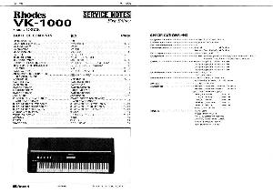 Сервисная инструкция Roland VK-1000 ― Manual-Shop.ru