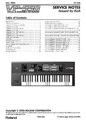 Сервисная инструкция Roland VP-550 ― Manual-Shop.ru