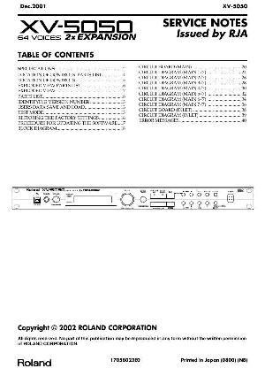 Сервисная инструкция Roland XV-5050 ― Manual-Shop.ru