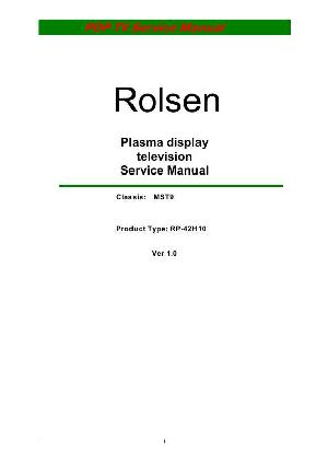 Service manual Rolsen RP-42H10, MST9 ― Manual-Shop.ru
