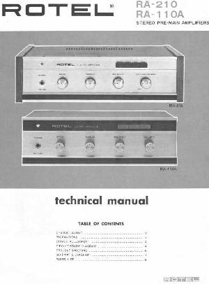 Service manual Rotel RA-110A ― Manual-Shop.ru