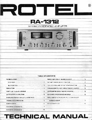 Service manual Rotel RA-1312 ― Manual-Shop.ru