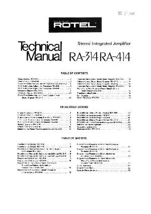 Service manual Rotel RA-314 ― Manual-Shop.ru