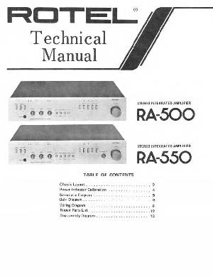 Сервисная инструкция Rotel RA-500 ― Manual-Shop.ru