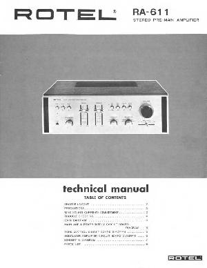 Service manual Rotel RA-611 ― Manual-Shop.ru