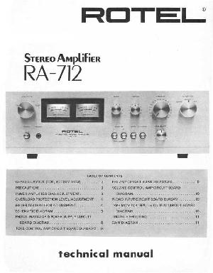 Сервисная инструкция Rotel RA-712 ― Manual-Shop.ru