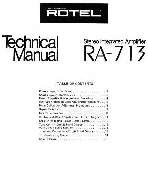 Service manual Rotel RA-713 ― Manual-Shop.ru