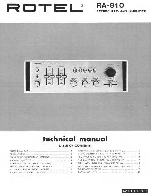 Сервисная инструкция Rotel RA-810 ― Manual-Shop.ru