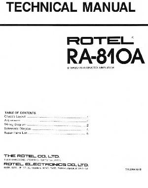Service manual Rotel RA-810A ― Manual-Shop.ru