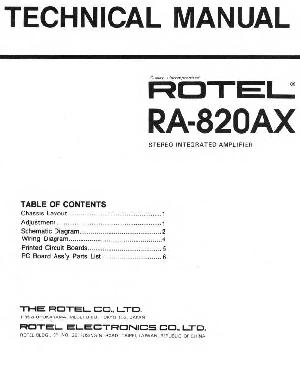 Service manual Rotel RA-820AX ― Manual-Shop.ru