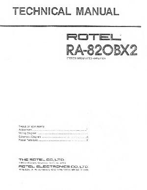 Service manual Rotel RA-820BX2 ― Manual-Shop.ru