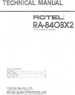 Service manual Rotel RA-840BX2 ― Manual-Shop.ru