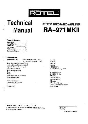 Service manual Rotel RA-971MKII ― Manual-Shop.ru