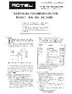 Service manual Rotel RB-1000