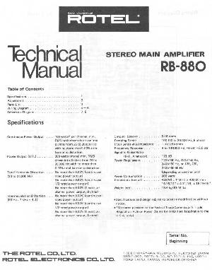 Service manual Rotel RB-880 ― Manual-Shop.ru