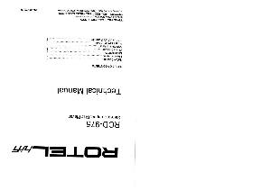 Сервисная инструкция Rotel RCD-975 ― Manual-Shop.ru