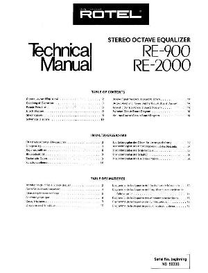 Сервисная инструкция Rotel RE-900, RE-2000 ― Manual-Shop.ru
