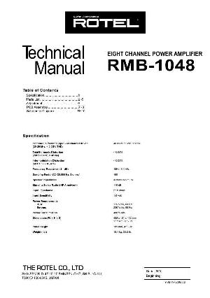 Сервисная инструкция Rotel RMB-1048  ― Manual-Shop.ru
