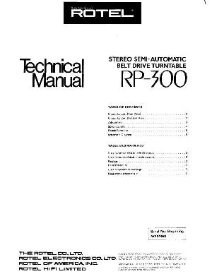 Сервисная инструкция Rotel RP-300 ― Manual-Shop.ru