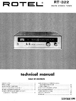 Сервисная инструкция Rotel RT-322 ― Manual-Shop.ru