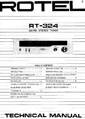 Сервисная инструкция Rotel RT-324 ― Manual-Shop.ru